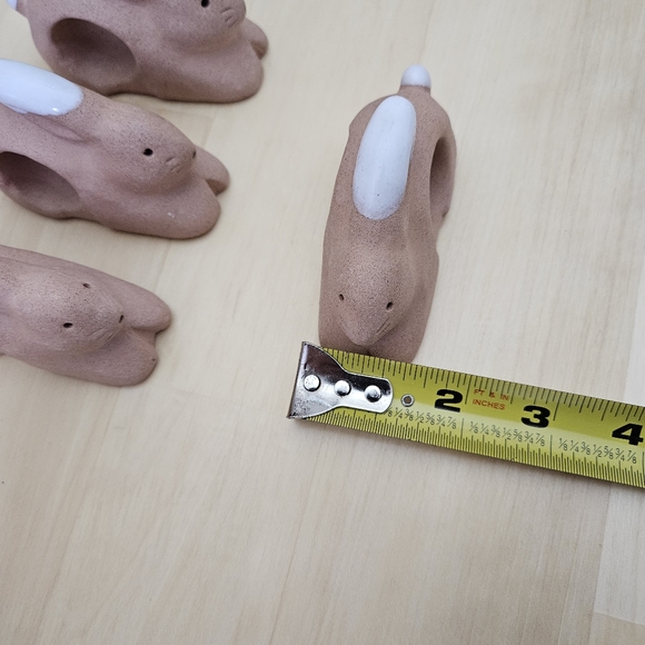 Easter Bunny Napkin Rings Rabbit (4) - Picture 10 of 12